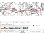 Plano que muestra el bus urbano n�mero 45 que circula por el Paseo de Arag�n y el Paseo Infantes de Espa�a y su frecuencia.