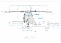 Vista de secci�n del Azud