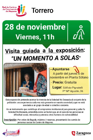 Visita guiada a la exposición: "Un momento a solas"