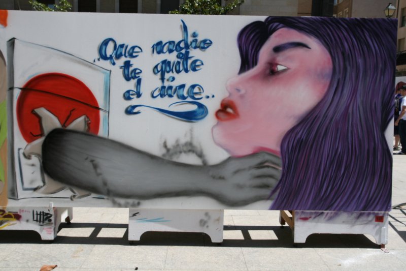 Fotograf�a del Grafiti de Alberto Lopez Garate