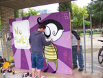 Fotograf�a del Grafiti de Jorge Lopez Chocarro