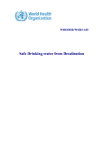 Safe drinking-water from desalination
