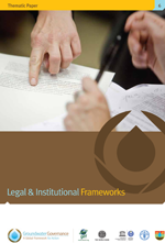 Legal and institutional frameworks