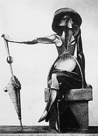 Mujer con Sombrilla, 1921