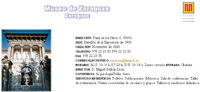 P�gina inicial de informaci�n del museo
