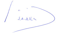 Firma de Juan Alberto Belloch. Alcalde de Zaragoza