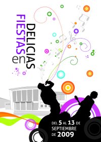 Cartel Fiestas Delicias 2009