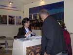 Stand de Zaragoza Turismo en la Feria Internacional de Lugano (Suiza)