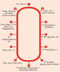Circuito Tur 2. Aljafer�a - Parque Grande - Centro Hist�rico