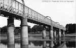 A.M.Z. Sig. 04826. Zaragoza. Puente de hierro del Ferrocarril. Imagen original tarjeta postal 135x89 mm. Fototipia Thomas Barcelona. Circa 1910.