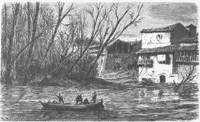 A.M.Z. Sign. 0837. Avenida del r�o Ebro a su paso por Zaragoza. [1871]