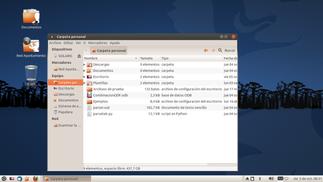 Nuevo escritorio en AZLinux 12