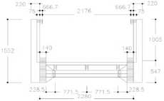 Imagen que muestra la secci�n de una pasarela del Canal.