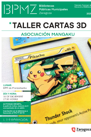 "Cartas 3D". Taller con Asociación Mangaku
