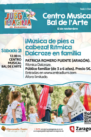 ¡MÚSICA DE PIES A CABEZA!. RÍTMICA DALCROZE EN FAMILIA. Patricia Romero Puente (Aragón).