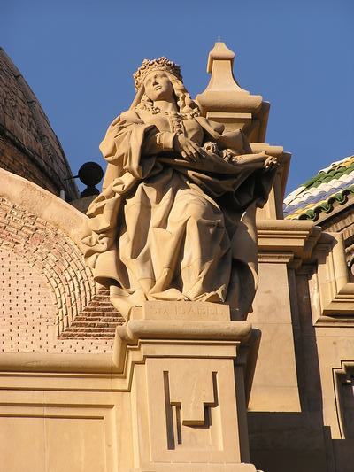 Fachada de la basílica de Nuestra Señora del Pilar