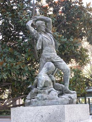A los Defensores del Reducto del Pilar (El título original de la escultura era: 'Por la patria 1808')