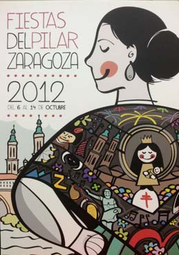 Cartel Pilar 2012 Fiestas Bordadas
