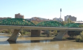 Vista lateral puente de Hierro en Verde