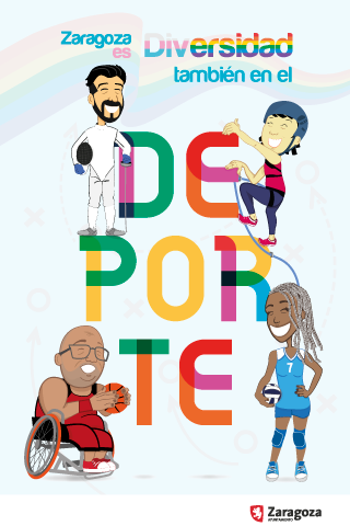 Cartel Zaragoza es Diversidad también en el Deporte