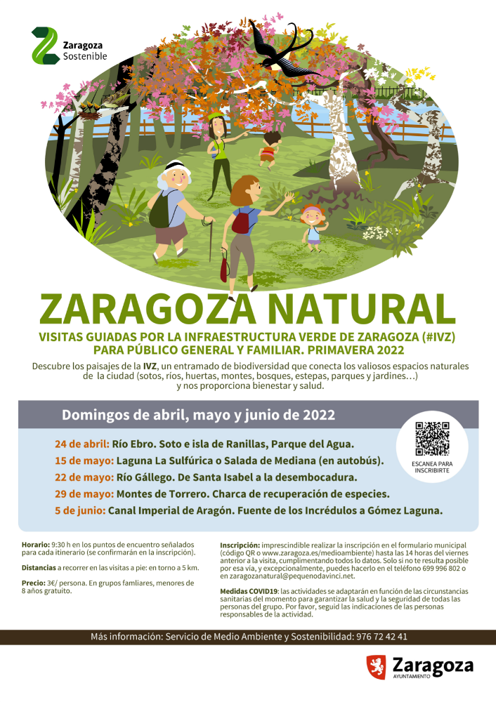 Cartel Zaragoza Natural Primavera 2022