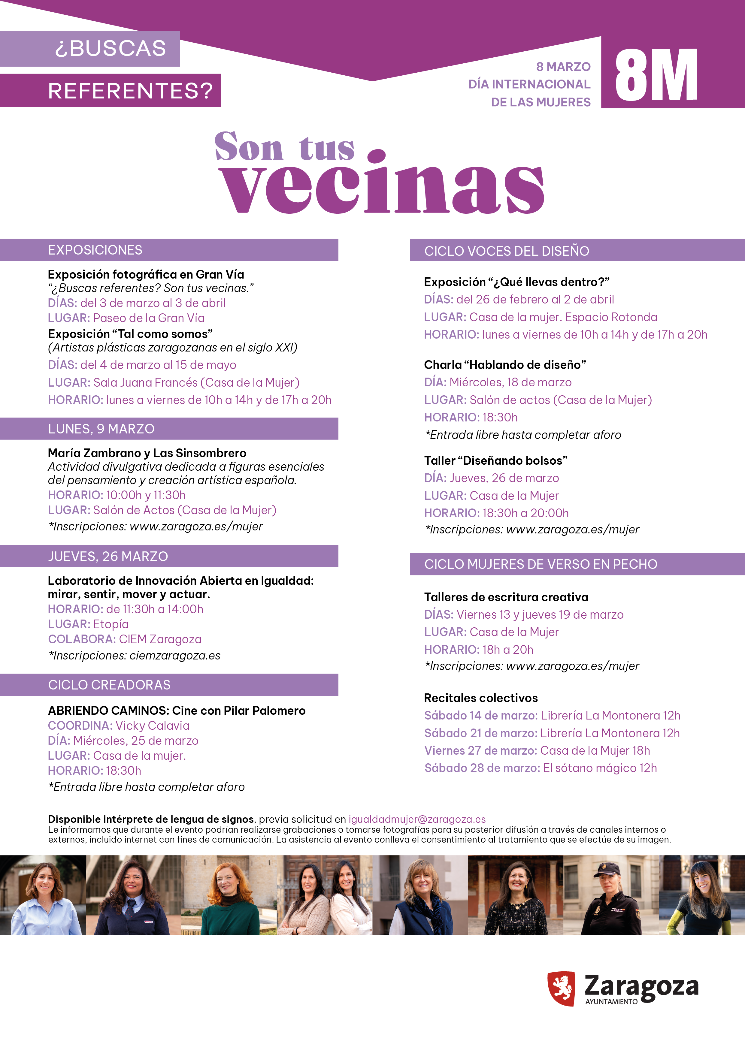 Programación 8 de marzo 2023