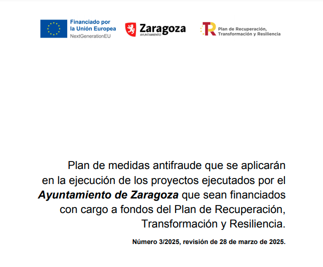 Plan medidas Antifraude del Ayuntamiento de Zaragoza