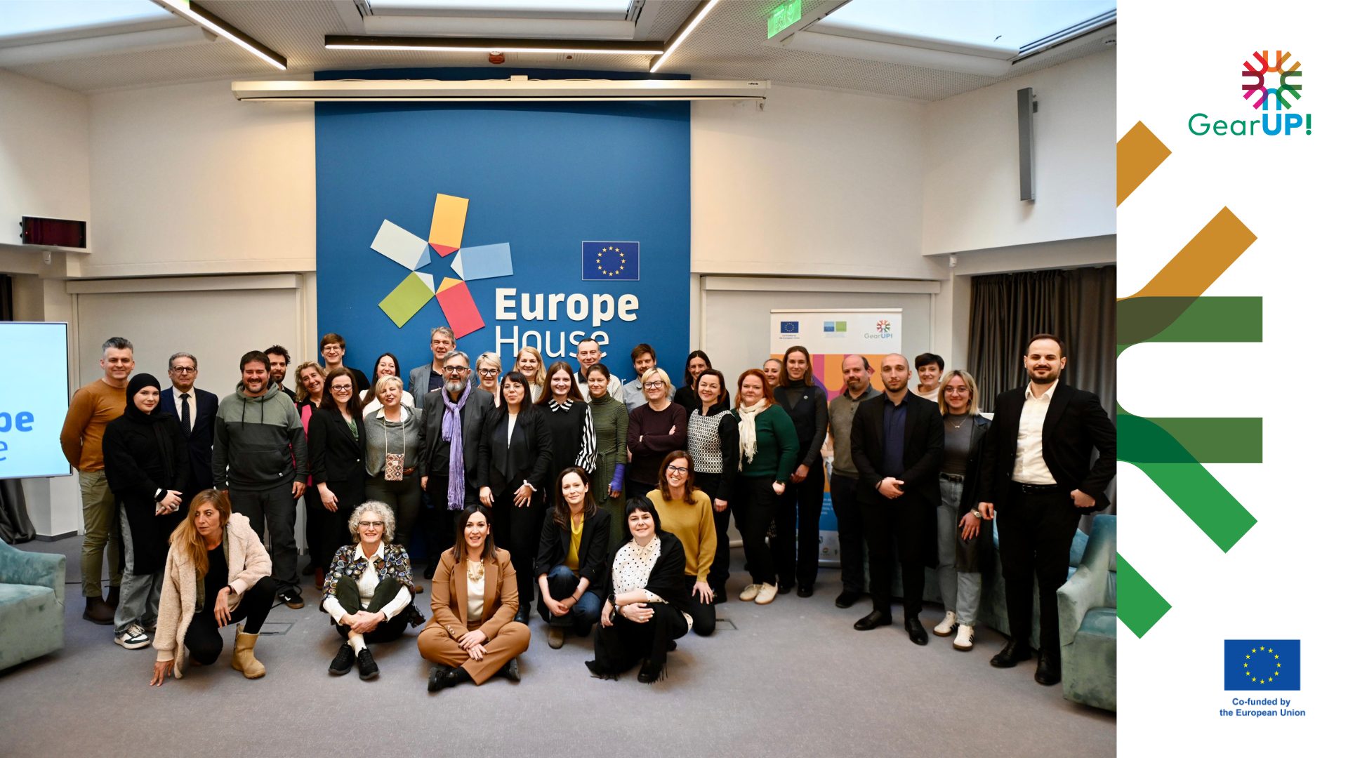 Compañeros del Ayto de Zaragoza en una reunión del proyecto en Sarajevo