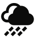 Cubierto con lluvia escasa