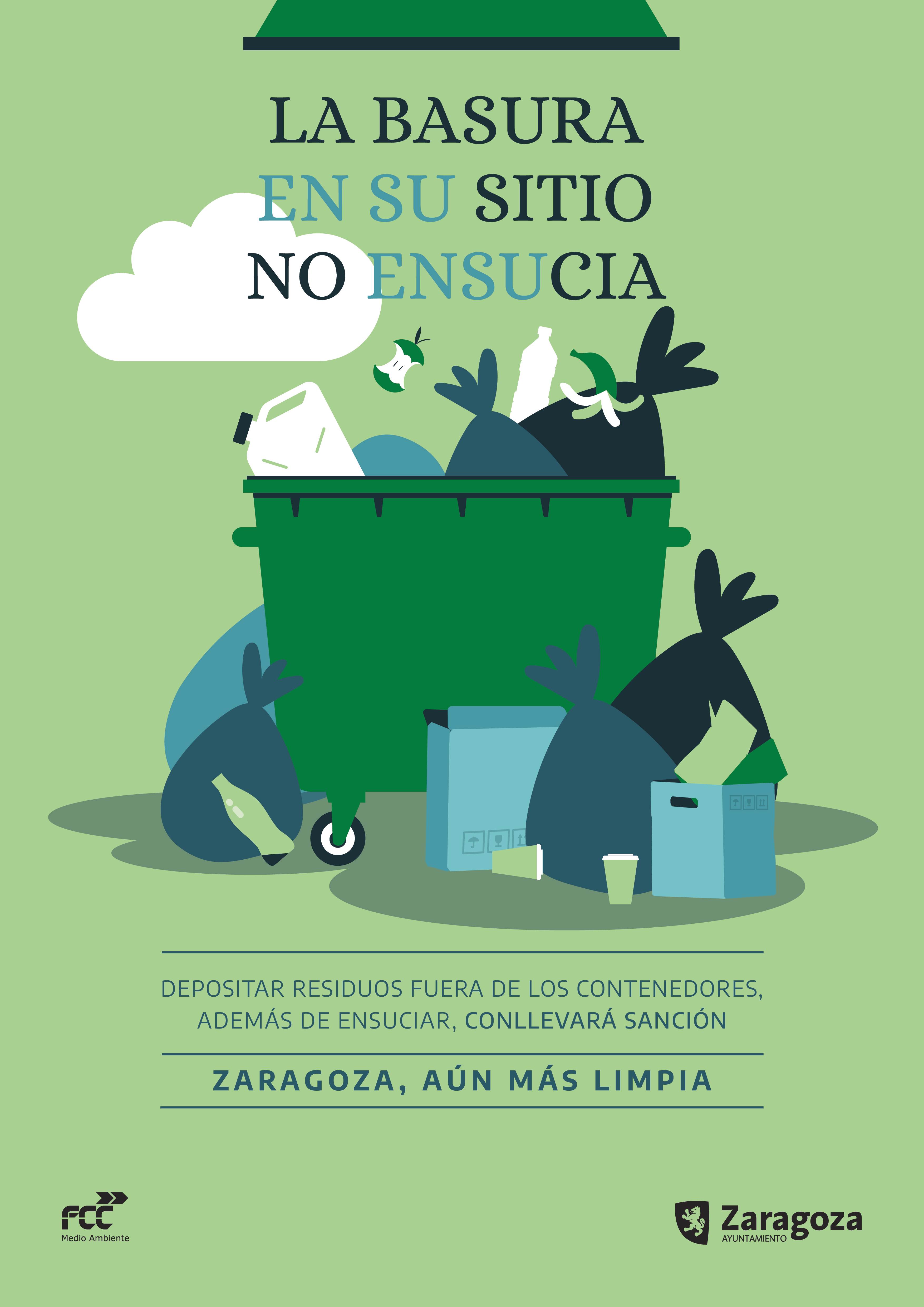 Pulsa para ver la imagen en grande: Campaña concienciación limpieza contenedores basura