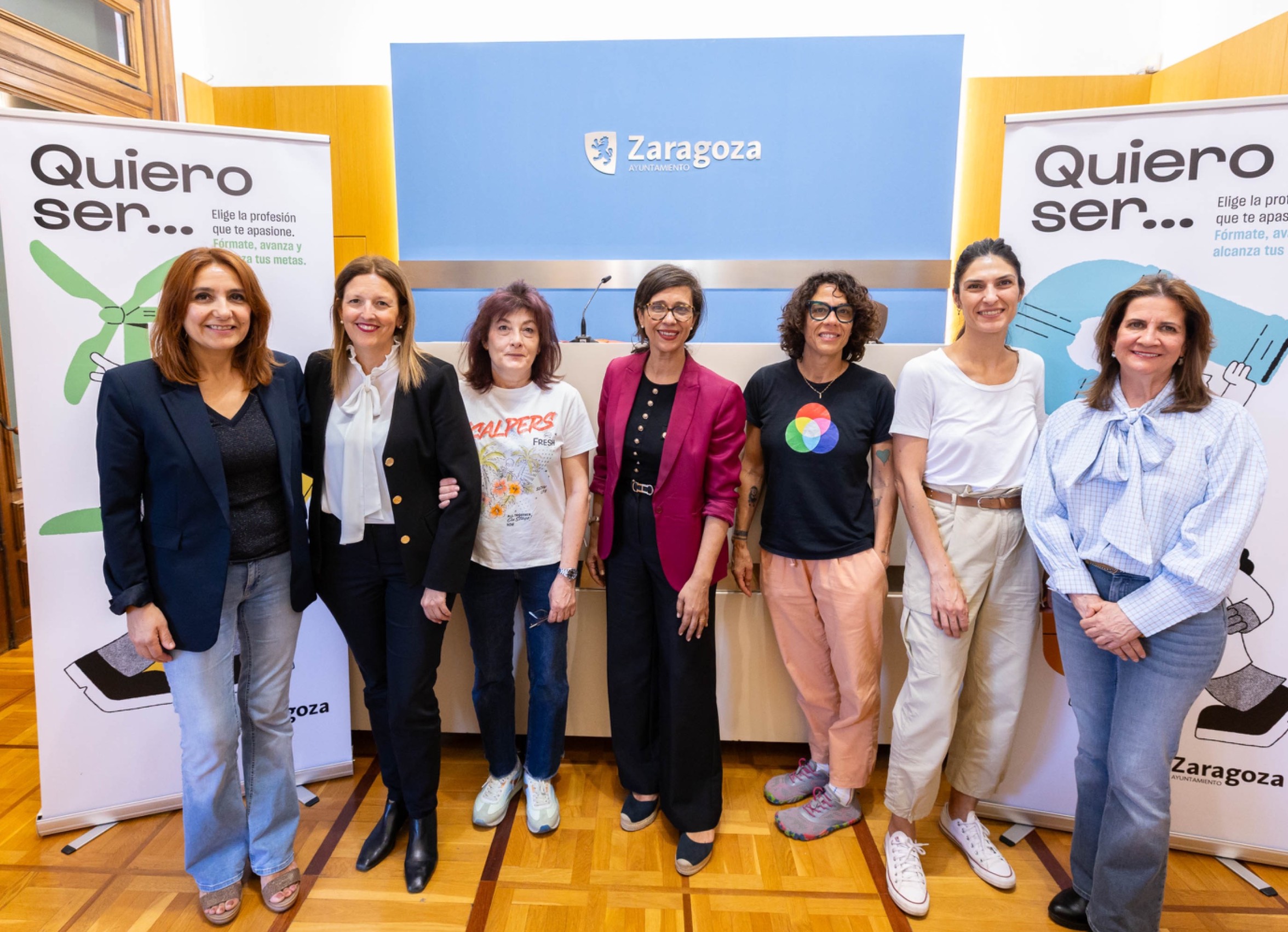 Quiero ser, la nueva campaña de Zaragoza para promover la igualdad en profesiones masculinizadas
