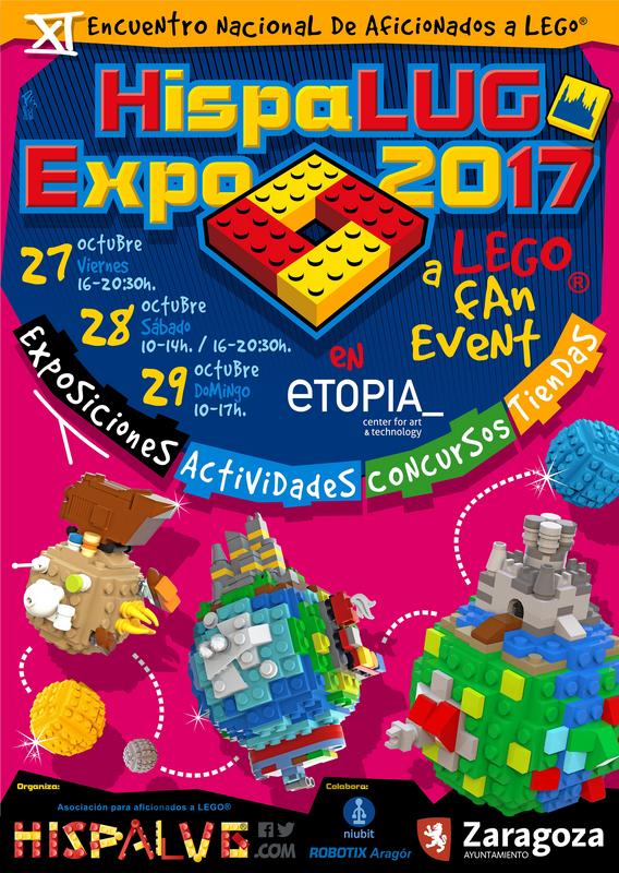 Etopia este fin de semana XI edición la Hispalug EXPO 2017 LEGO. Noticia. Ayuntamiento de Zaragoza
