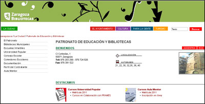 Portal del Patronato de Educaci?n y Bibliotecas