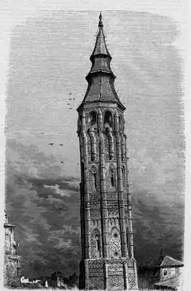 La Torre Nueva de Zaragoza. Copia en papel. Archivo Municipal de Zaragoza. Sig. 03090