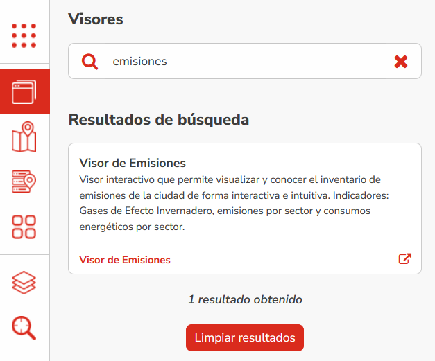 Sección visores del Visor Genérico
