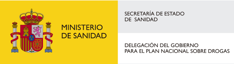 Logo Ministerio de Sanidad. Secretaría de Estado de Sanidad. Delegación del Gobierno para el Plan Nacional sobre drogas