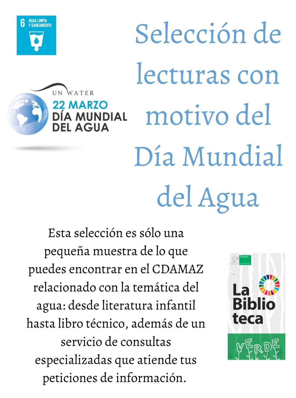 Lecturas para el Día Mundial del Agua 2021