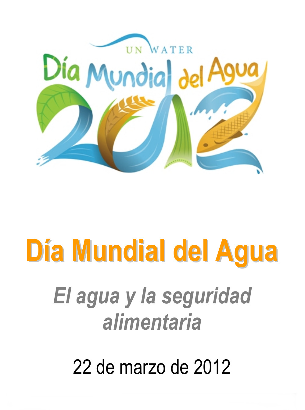 Agua y Seguridad Alimentaria