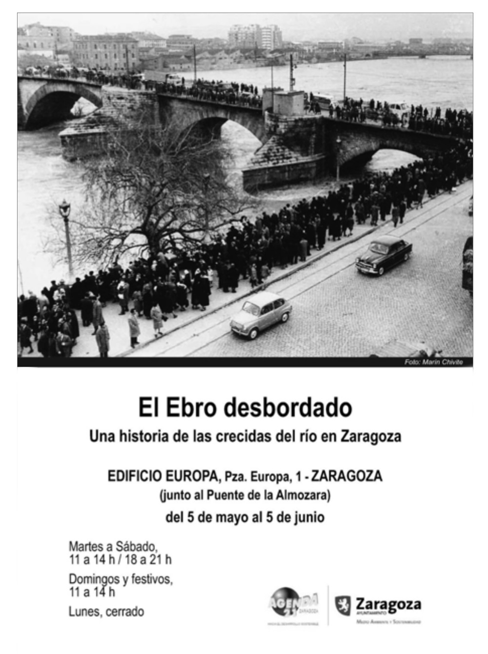 El Ebro desbordado: una historia de las crecidas del río en Zaragoza