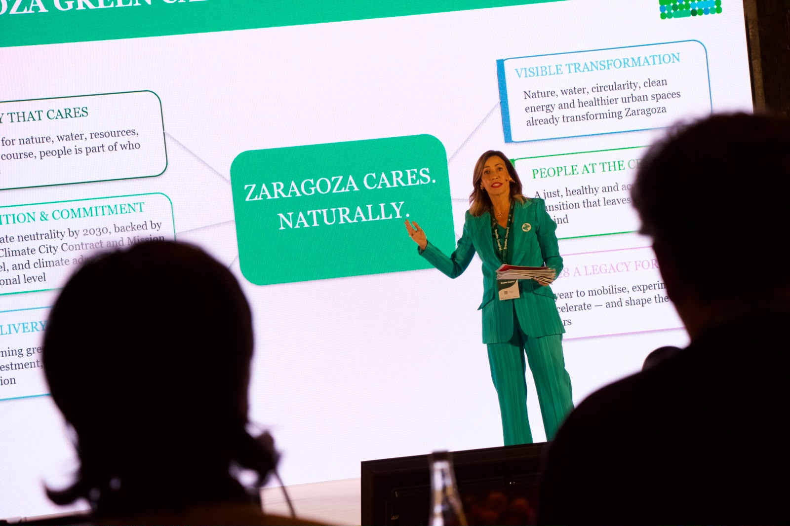 Natalia Chueca presentado la candidatura a Zaragoza Capital Verde Europea