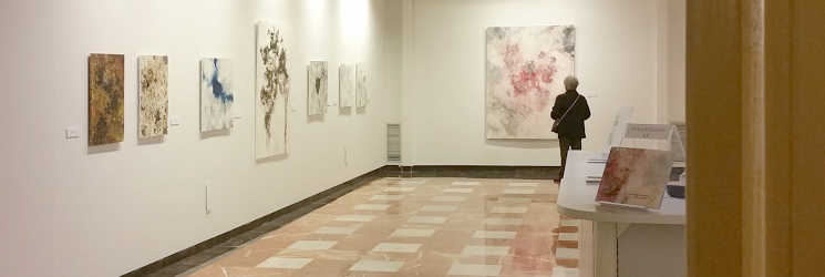 Exposición en el interior del Palacio de Montemuzo