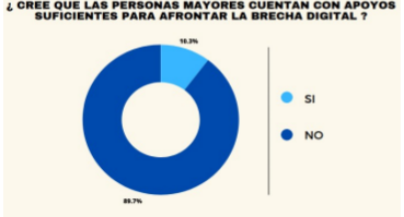 El 10,3% considera que SI, y el 89,7% que NO