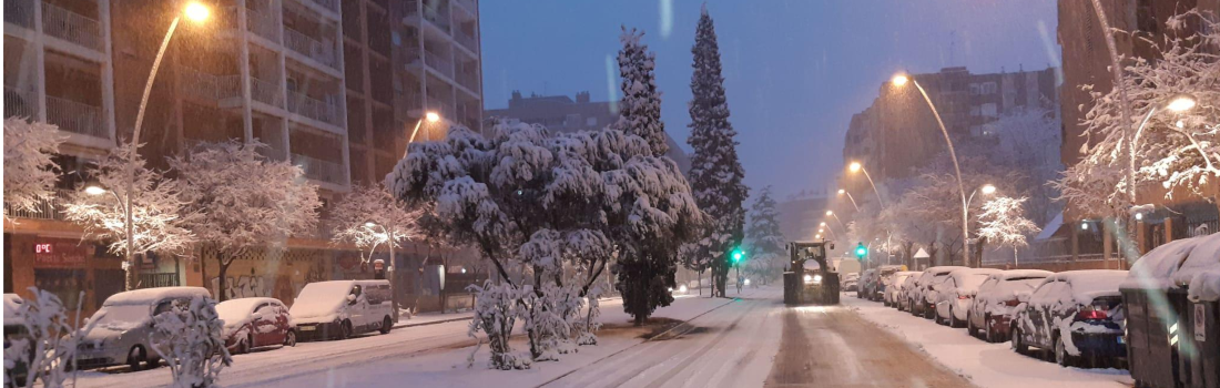 Cabecera alerta naranja en Zaragoza