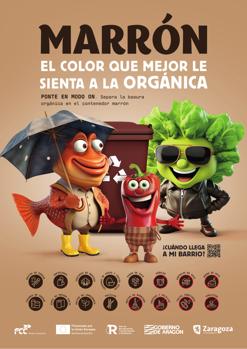 Cartel Recogida orgánica