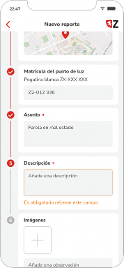 formulario con progreso