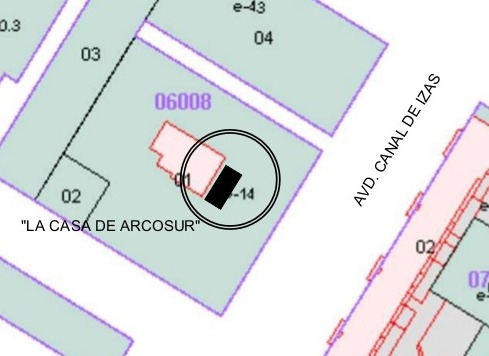Imagen en plano de la ubicación del escenario
