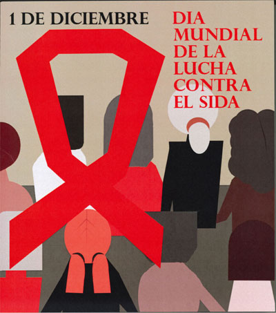 Mención Especial A. Cartel SIDA. " No demos la espalda", de Cristina Teresa Maza García