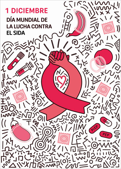 Mención Especial B. Cartel SIDA. "La ignorancia es hermana del miedo", de Marta Gómez Jiménez